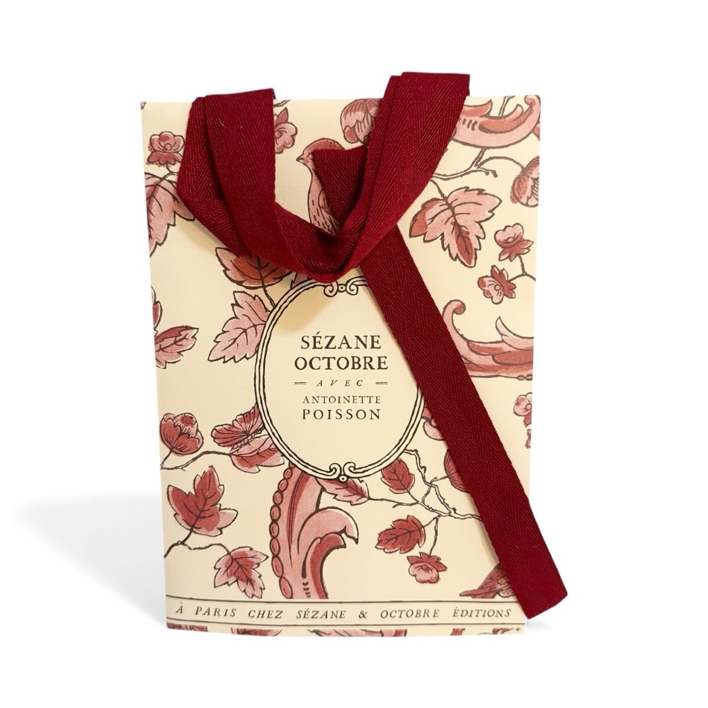 Sezane x Antoinette Poisson Limited Edition Gift Bag Cream Burgundy